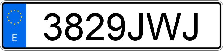 Numer rejestracyjny 3829JWJ posiada BMW SERIE 3