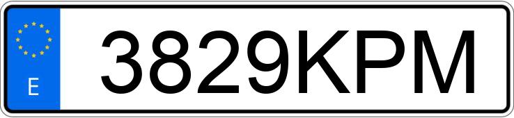 Numer rejestracyjny 3829KPM posiada OPEL COMBO