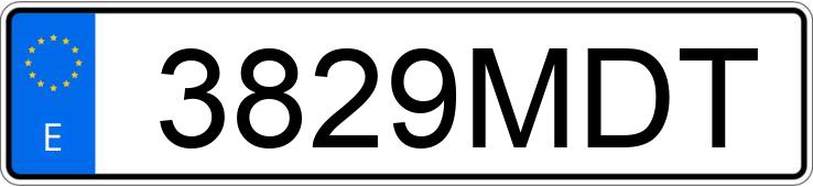 Numer rejestracyjny 3829MDT posiada LEXUS ES 300 H