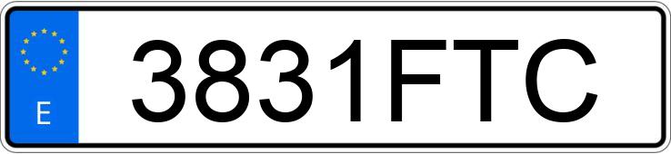 Numer rejestracyjny 3831FTC posiada VOLKSWAGEN CADDY