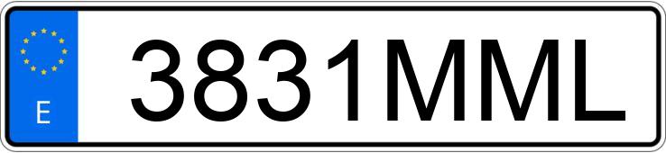 Il numero di registrazione 3831MML ha PEUGEOT 5008
