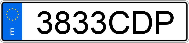 Numer rejestracyjny 3833CDP posiada FIAT DUCATO