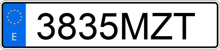 Numer rejestracyjny 3835MZT posiada VOLKSWAGEN GOLF Numer rejestracyjny 3835MZT posiada VOLKSWAGEN GOLF