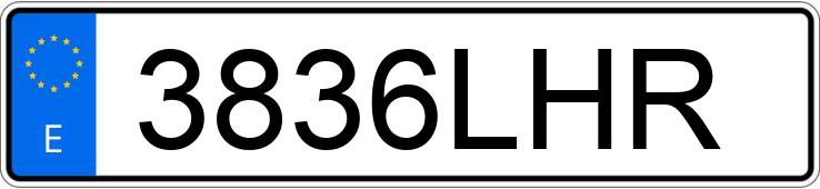 Numer rejestracyjny 3836LHR posiada NISSAN MICRA