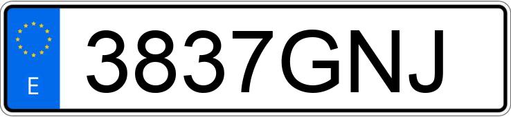 Numer rejestracyjny 3837GNJ posiada MERCEDES SPRINTER Numer rejestracyjny 3837GNJ posiada MERCEDES SPRINTER