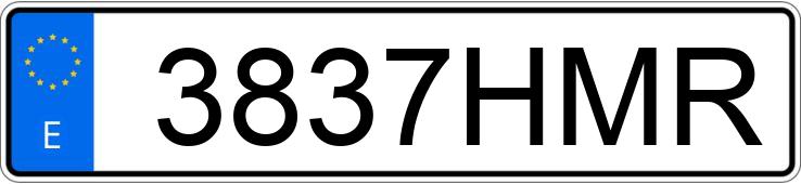 Numer rejestracyjny 3837HMR posiada MERCEDES CLK (208-209)