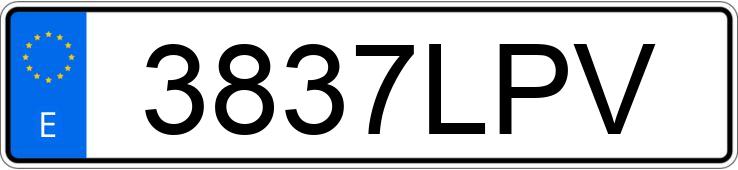 Numer rejestracyjny 3837LPV posiada PEUGEOT 3008
