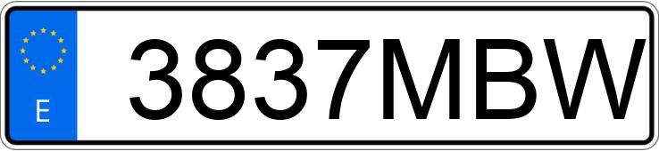 Numer rejestracyjny 3837MBW posiada VOLVO FH13