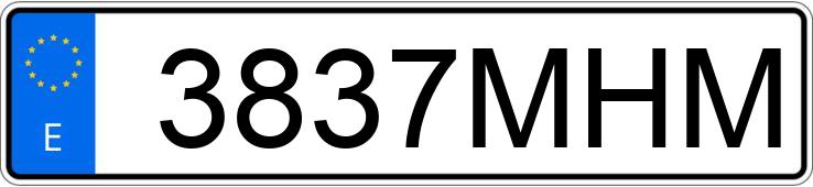 Numer rejestracyjny 3837MHM posiada FORD FOCUS