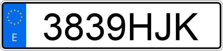 Numer rejestracyjny 3839HJK posiada RENAULT KANGOO Numer rejestracyjny 3839HJK posiada RENAULT KANGOO