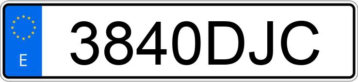 Numer rejestracyjny 3840DJC posiada VOLKSWAGEN GOLF Numer rejestracyjny 3840DJC posiada VOLKSWAGEN GOLF