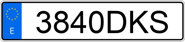 Numer rejestracyjny 3840DKS posiada SMART FORTWO COUPE