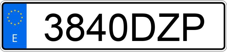 Numer rejestracyjny 3840DZP posiada ALFA ROMEO 147