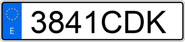 Numer rejestracyjny 3841CDK posiada PEUGEOT 307 Numer rejestracyjny 3841CDK posiada PEUGEOT 307