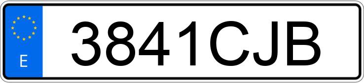Numer rejestracyjny 3841CJB posiada OPEL CORSA
