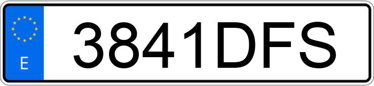 Numer rejestracyjny 3841DFS posiada CITROEN C3