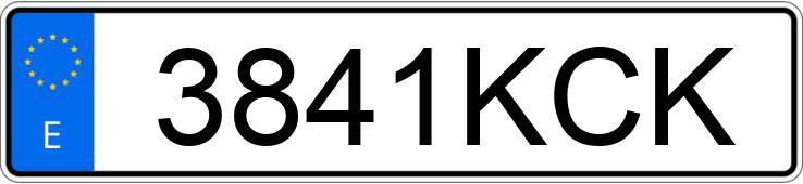 Numer rejestracyjny 3841KCK posiada DACIA SANDERO