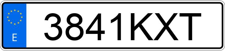 Numer rejestracyjny 3841KXT posiada OPEL CORSA