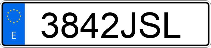 Numer rejestracyjny 3842JSL posiada RENAULT SCENIC