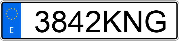 Numer rejestracyjny 3842KNG posiada RENAULT KADJAR