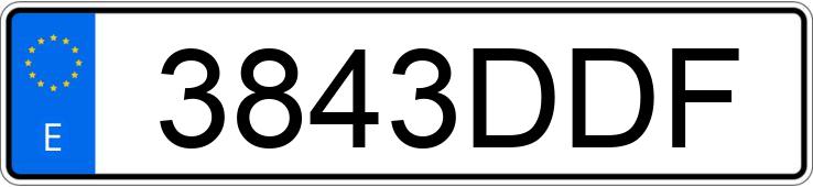 Numer rejestracyjny 3843DDF posiada PEUGEOT 407