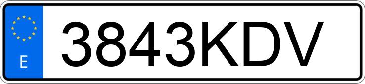 Numer rejestracyjny 3843KDV posiada BMW X1