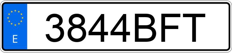 Numer rejestracyjny 3844BFT posiada OPEL VECTRA Numer rejestracyjny 3844BFT posiada OPEL VECTRA