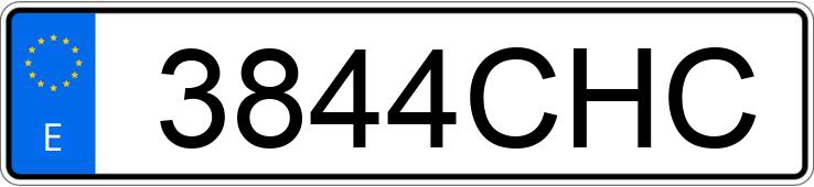 Numer rejestracyjny 3844CHC posiada SEAT CORDOBA Numer rejestracyjny 3844CHC posiada SEAT CORDOBA