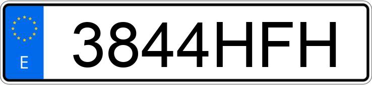 Numer rejestracyjny 3844HFH posiada AUDI A3 Numer rejestracyjny 3844HFH posiada AUDI A3