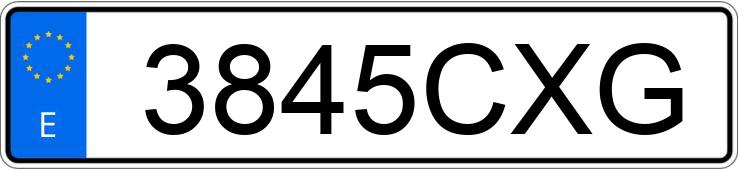 Numer rejestracyjny 3845CXG posiada VOLKSWAGEN PASSAT