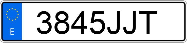 Numer rejestracyjny 3845JJT posiada OPEL ASTRA GTC