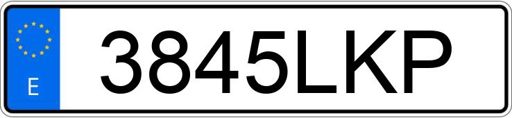Numer rejestracyjny 3845LKP posiada PEUGEOT EXPERT Numer rejestracyjny 3845LKP posiada PEUGEOT EXPERT