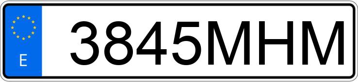 The registration number 3845MHM has DACIA SANDERO The registration number 3845MHM has DACIA SANDERO