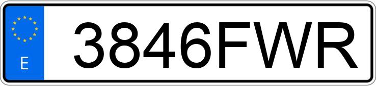 Registreringsnumret 3846FWR har MAZDA MAZDA2