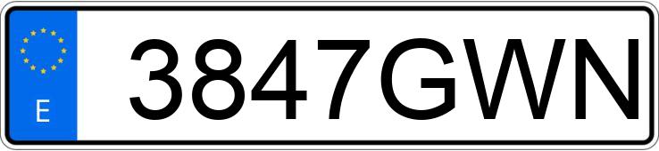 Numer rejestracyjny 3847GWN posiada VOLKSWAGEN POLO Numer rejestracyjny 3847GWN posiada VOLKSWAGEN POLO