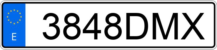Numer rejestracyjny 3848DMX posiada MERCEDES VIANO