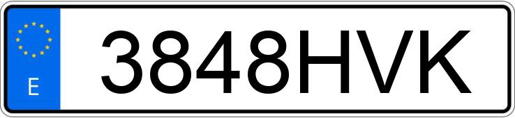 Numer rejestracyjny 3848HVK posiada KTM 1290 SUPER DUKE