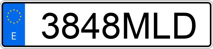 Numer rejestracyjny 3848MLD posiada HONDA CBR 650