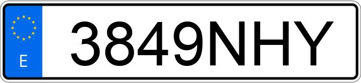 Numer rejestracyjny 3849NHY posiada PEUGEOT 208 Numer rejestracyjny 3849NHY posiada PEUGEOT 208