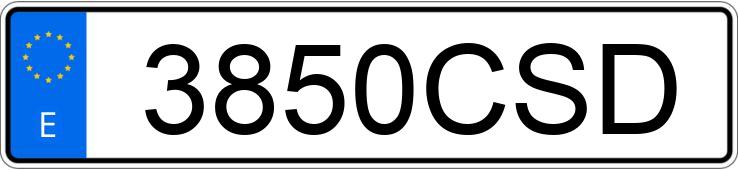 Numer rejestracyjny 3850CSD posiada VOLKSWAGEN PASSAT