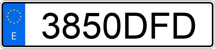 Numer rejestracyjny 3850DFD posiada SEAT LEON