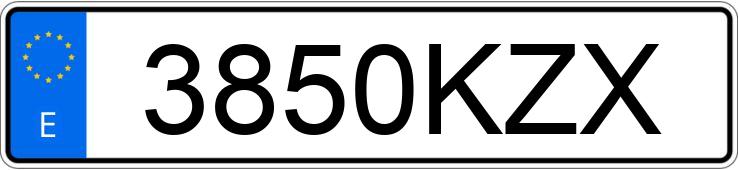 Numer rejestracyjny 3850KZX posiada RENAULT CLIO