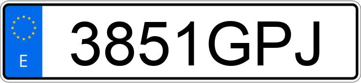 Numer rejestracyjny 3851GPJ posiada FORD FIESTA Numer rejestracyjny 3851GPJ posiada FORD FIESTA