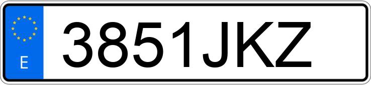 Numer rejestracyjny 3851JKZ posiada BMW X3 Numer rejestracyjny 3851JKZ posiada BMW X3