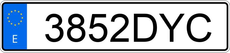 Numer rejestracyjny 3852DYC posiada SEAT TOLEDO HOT 2.0 TDI