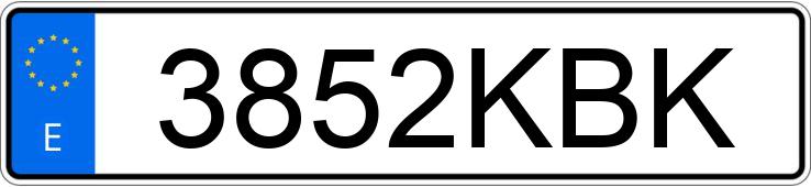 Numer rejestracyjny 3852KBK posiada FORD C-MAX