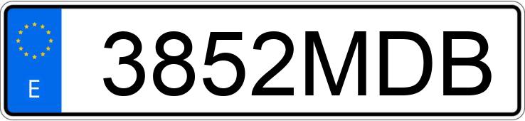 Il numero di registrazione 3852MDB ha CITROEN C3 AIRCROSS