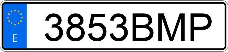 Numer rejestracyjny 3853BMP posiada PEUGEOT 307 Numer rejestracyjny 3853BMP posiada PEUGEOT 307