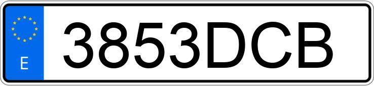 Numer rejestracyjny 3853DCB posiada BMW SERIE 6