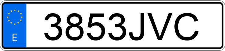 Numer rejestracyjny 3853JVC posiada NISSAN QASHQAI